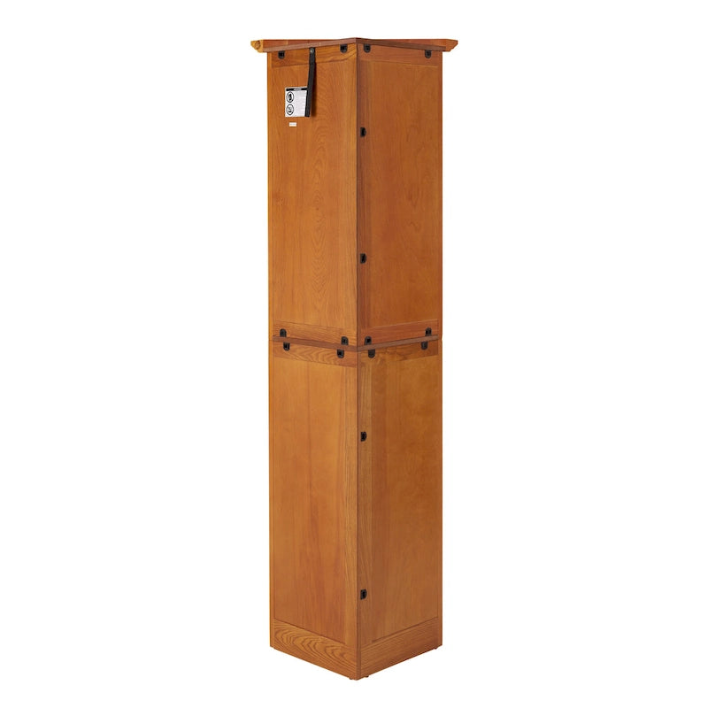 Meuble de rangement de cuisine d'angle à 4 niveaux de 72 po avec 8 portes, armoire haute, armoire d'angle, étagères réglables, armoire de bibliothèque