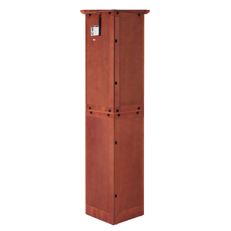 Meuble de rangement de cuisine d'angle à 4 niveaux de 72 po avec 8 portes, armoire haute, armoire d'angle, étagères réglables, armoire de bibliothèque