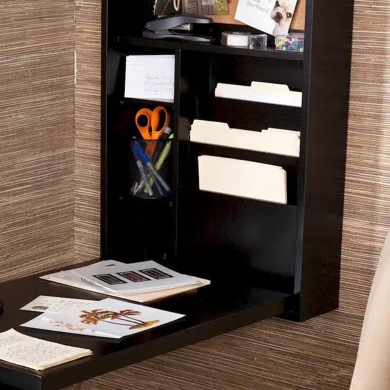 Bureau convertible pliant noir