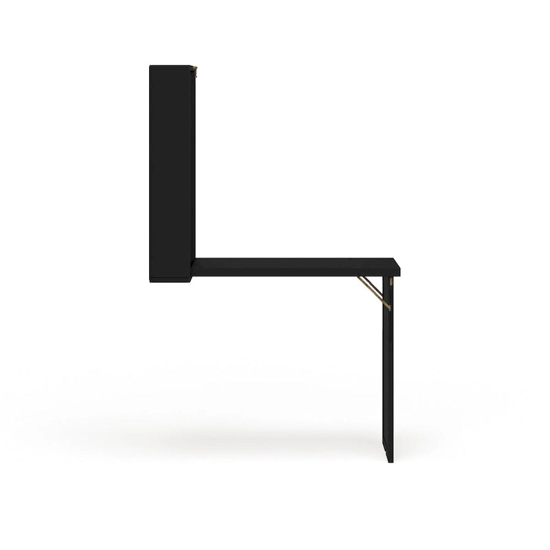 Bureau convertible pliant noir