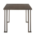 Table de dînette industrielle en bois et métal