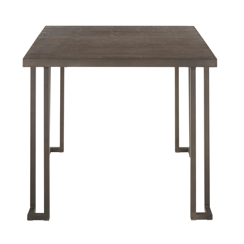Table de dînette industrielle en bois et métal