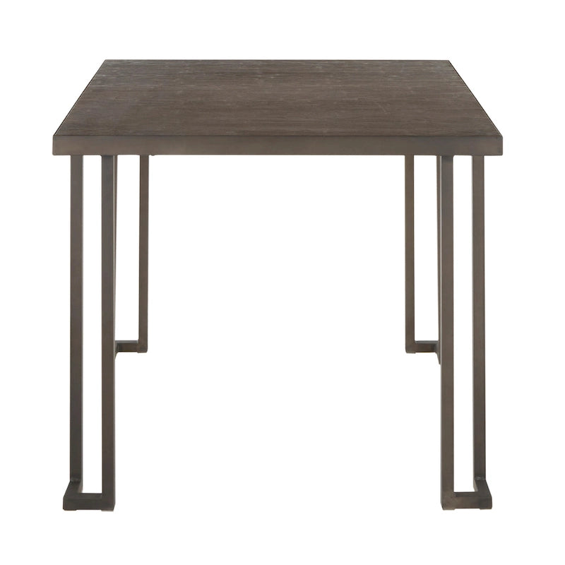 Table de dînette industrielle en bois et métal