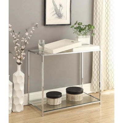 Console avec étagère et plateaux amovibles