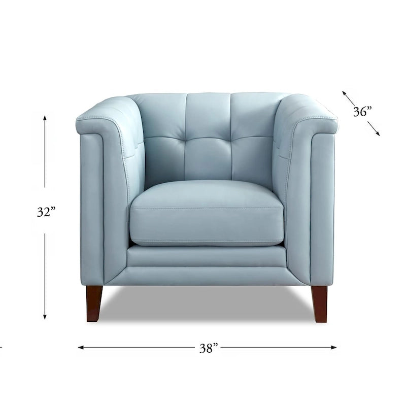 Ensemble canapé, causeuse et fauteuil en cuir pleine fleur avec plumes, mousse à mémoire de forme et ressorts