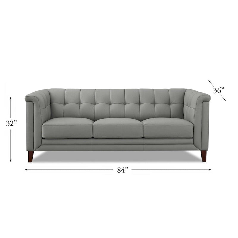 Ensemble canapé, causeuse et fauteuil en cuir pleine fleur avec plumes, mousse à mémoire de forme et ressorts