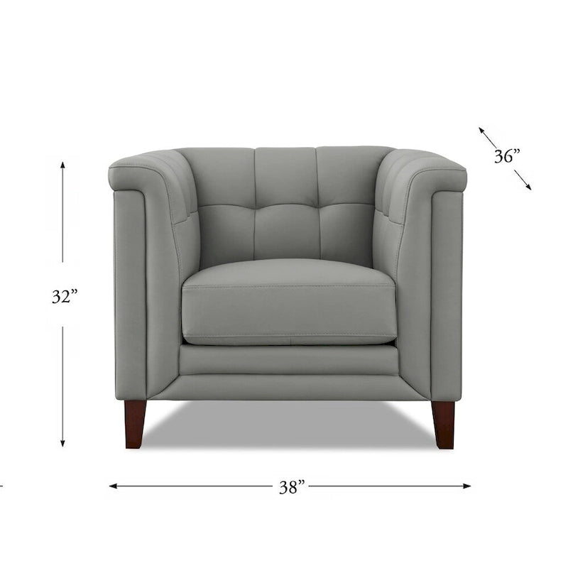Ensemble canapé, causeuse et fauteuil en cuir pleine fleur avec plumes, mousse à mémoire de forme et ressorts