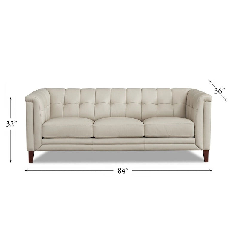 Ensemble canapé, causeuse et fauteuil en cuir pleine fleur avec plumes, mousse à mémoire de forme et ressorts