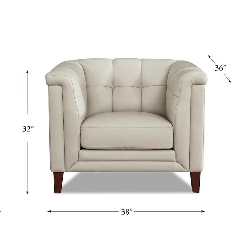 Ensemble canapé, causeuse et fauteuil en cuir pleine fleur avec plumes, mousse à mémoire de forme et ressorts
