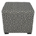Pouf carré capitonné 4 boutons