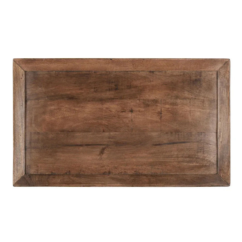 Table d'appoint à 1 tiroir marron