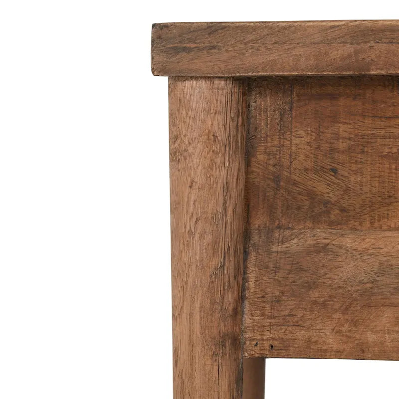 Table d'appoint à 1 tiroir marron