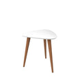 Table d'appoint haute triangulaire avec pieds en bois évasés (19,88)