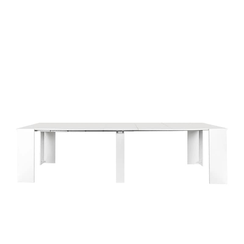 Table à manger extensible multifonctionnelle en bois