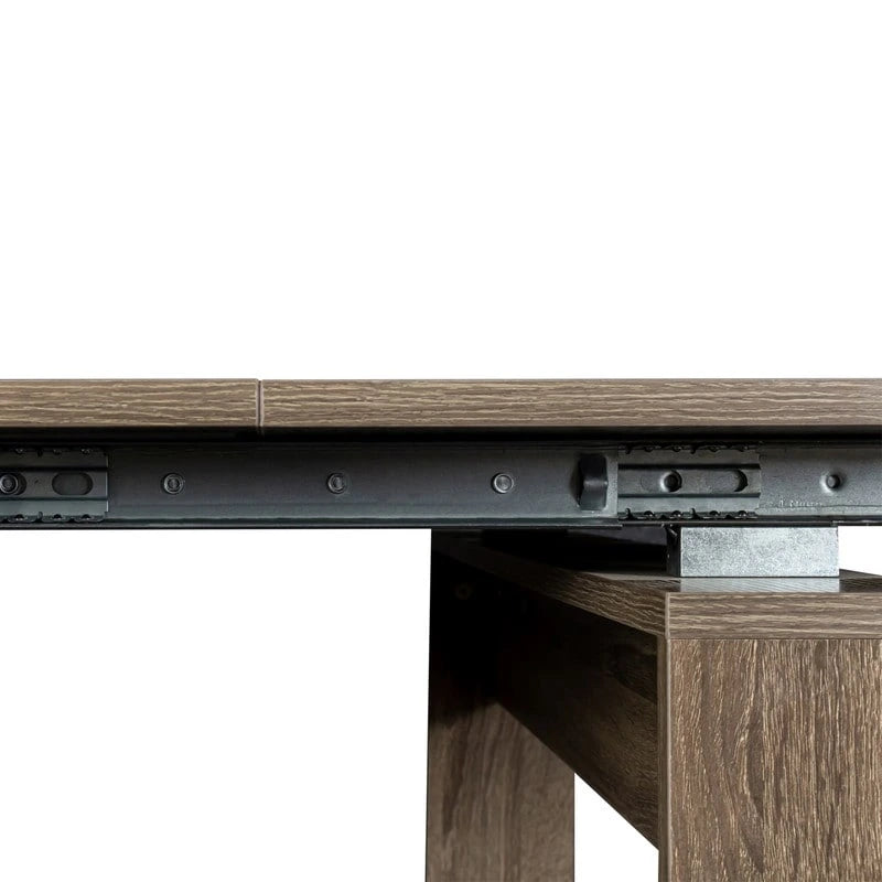 Table à manger extensible multifonctionnelle en bois