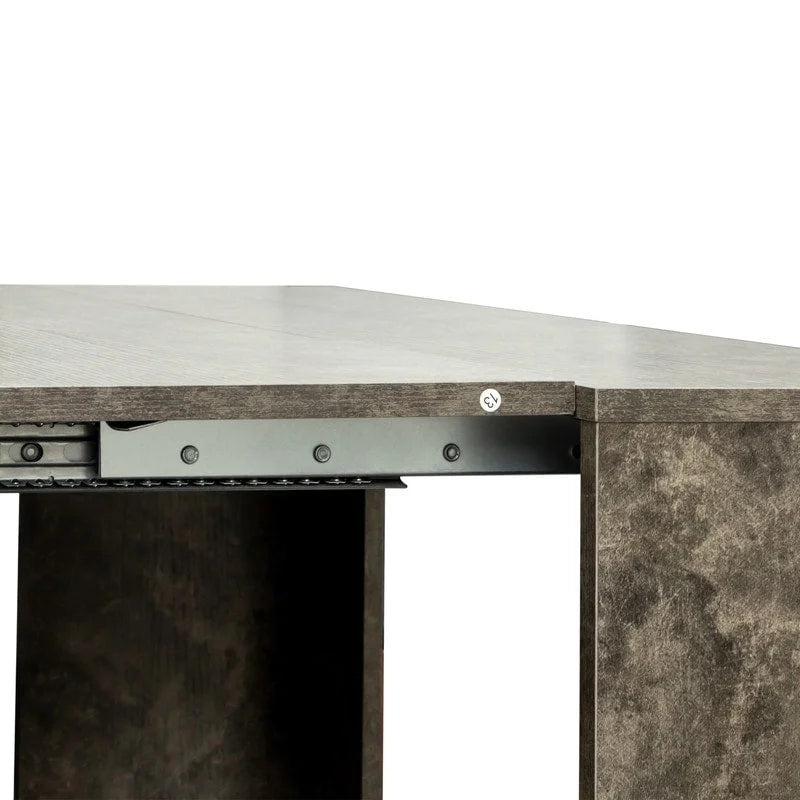 Table à manger extensible multifonctionnelle en bois