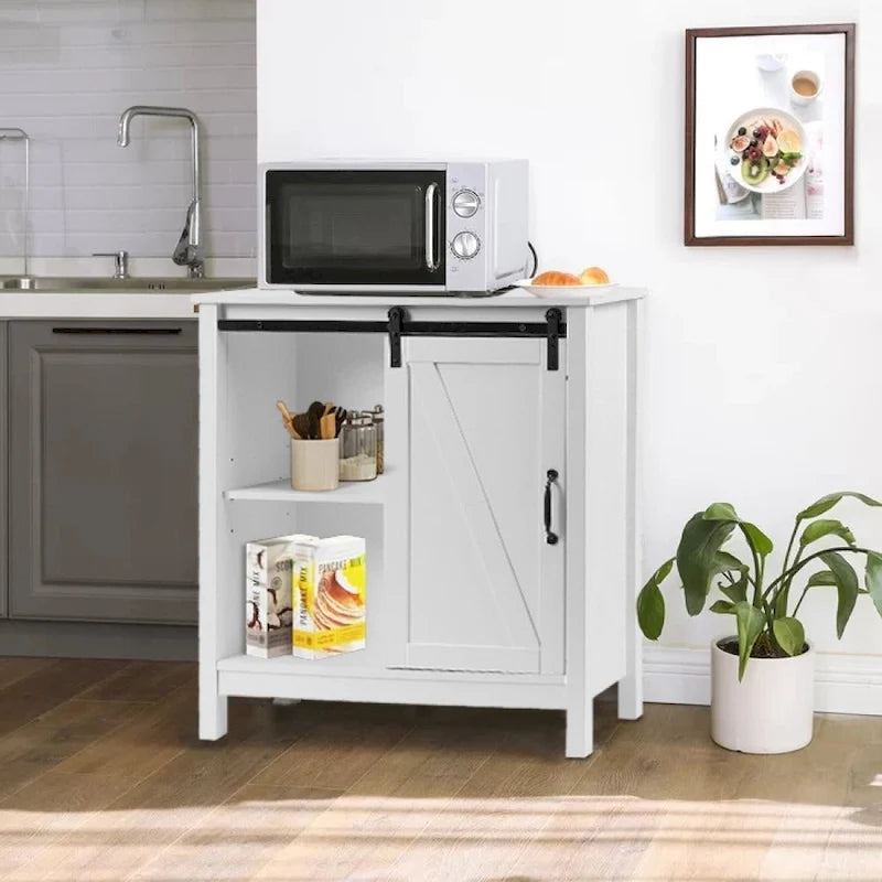 Meuble de rangement de salle de bain en bois MDF blanc style ferme