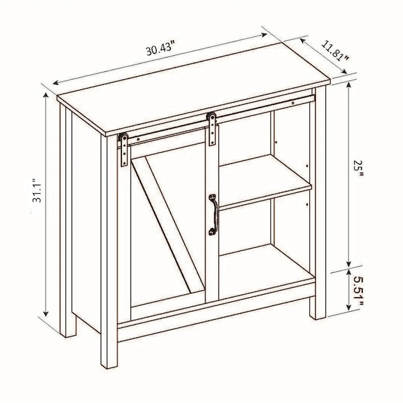 Meuble de rangement de salle de bain en bois MDF blanc style ferme