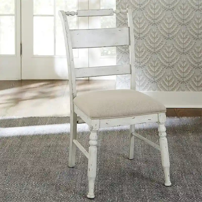 Ensemble de table à tréteaux 5 pièces en lin antique gris vieilli