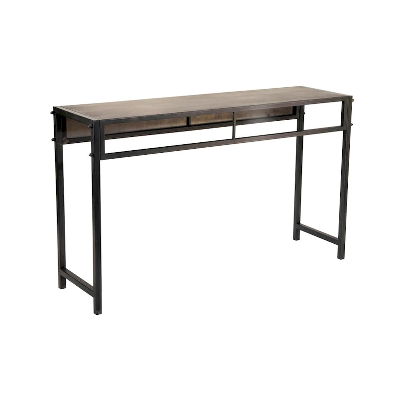 Console en métal bronze