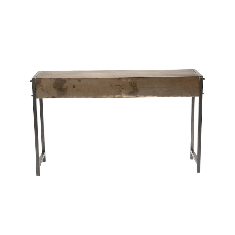 Console en métal bronze
