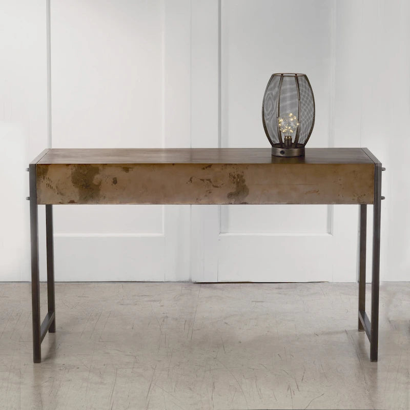 Console en métal bronze