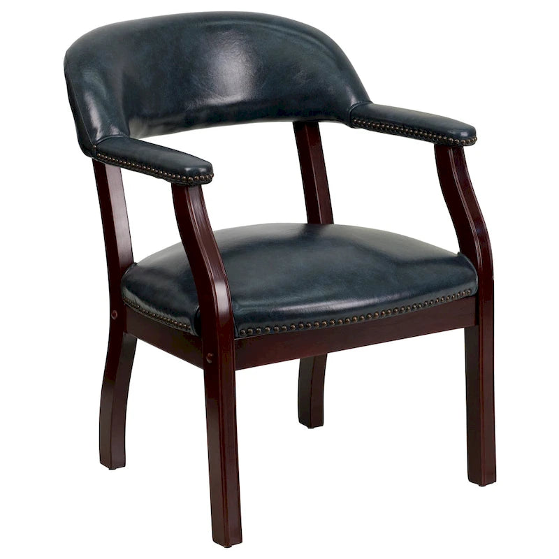 Chaise de conférence avec bande cloutée décorative