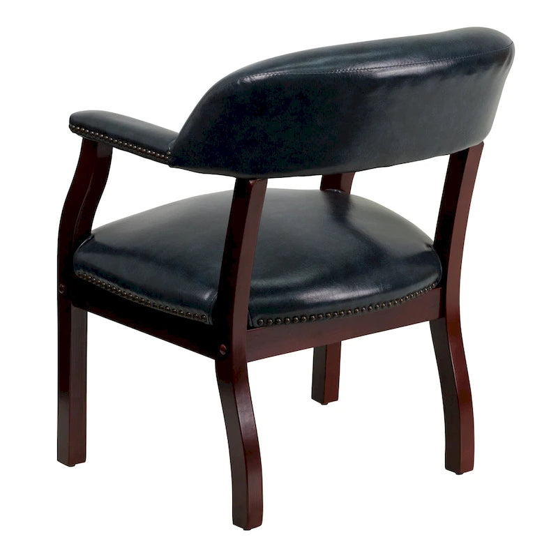 Chaise de conférence avec bande cloutée décorative
