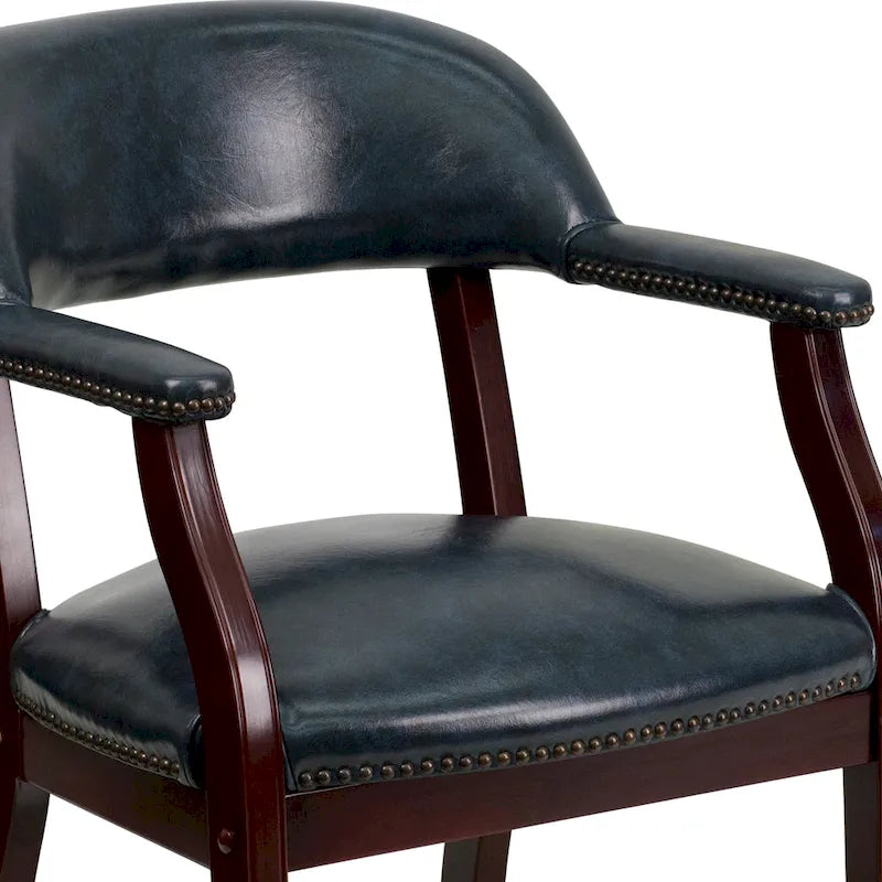Chaise de conférence avec bande cloutée décorative