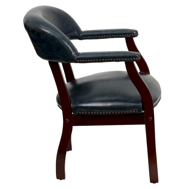 Chaise de conférence avec bande cloutée décorative