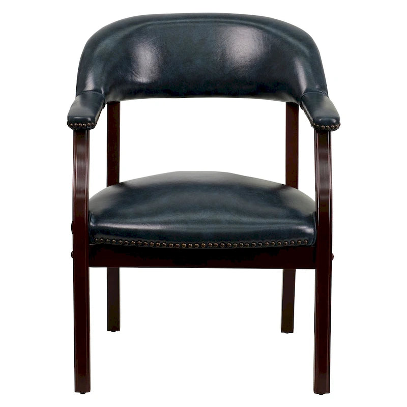 Chaise de conférence avec bande cloutée décorative