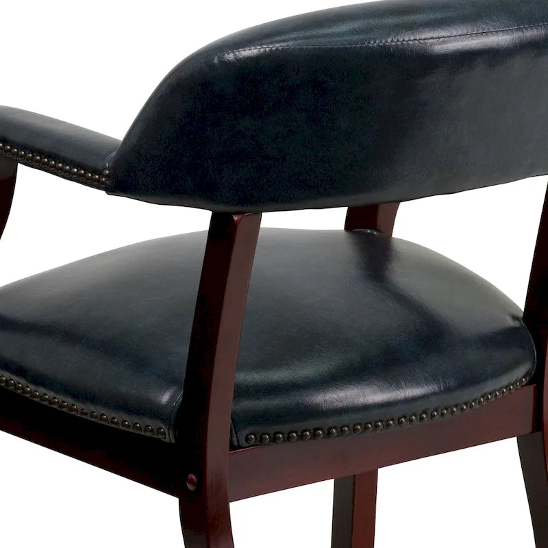 Chaise de conférence avec bande cloutée décorative