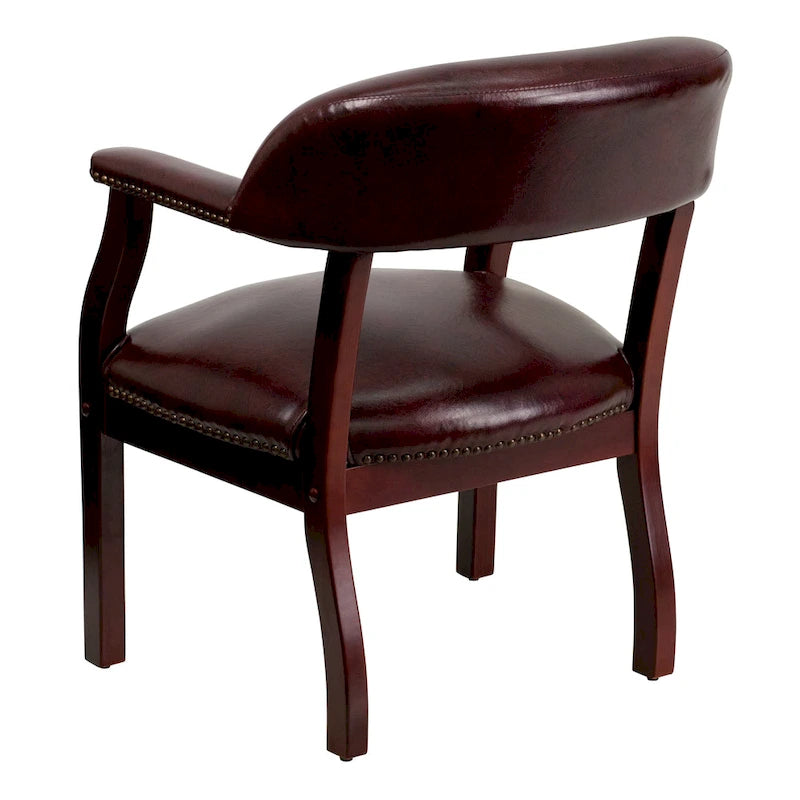 Chaise de conférence avec bande cloutée décorative