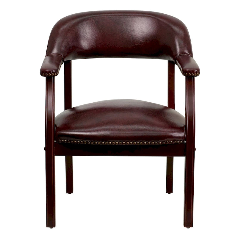 Chaise de conférence avec bande cloutée décorative