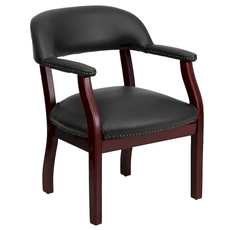 Chaise de conférence avec bande cloutée décorative