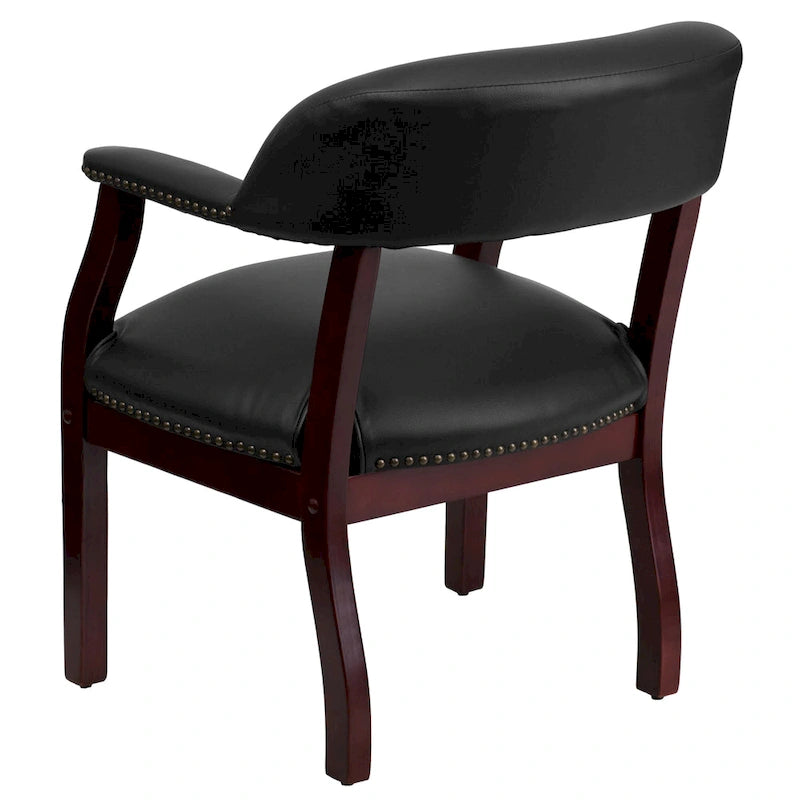 Chaise de conférence avec bande cloutée décorative