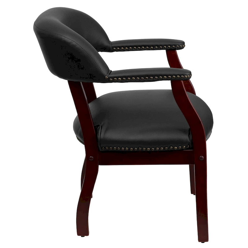 Chaise de conférence avec bande cloutée décorative