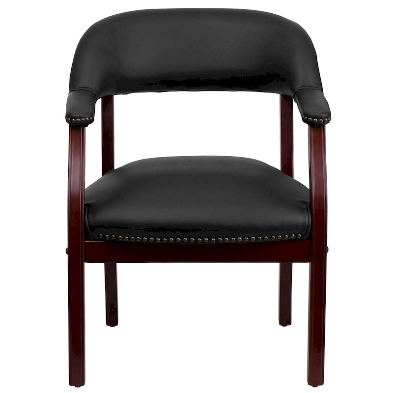 Chaise de conférence avec bande cloutée décorative