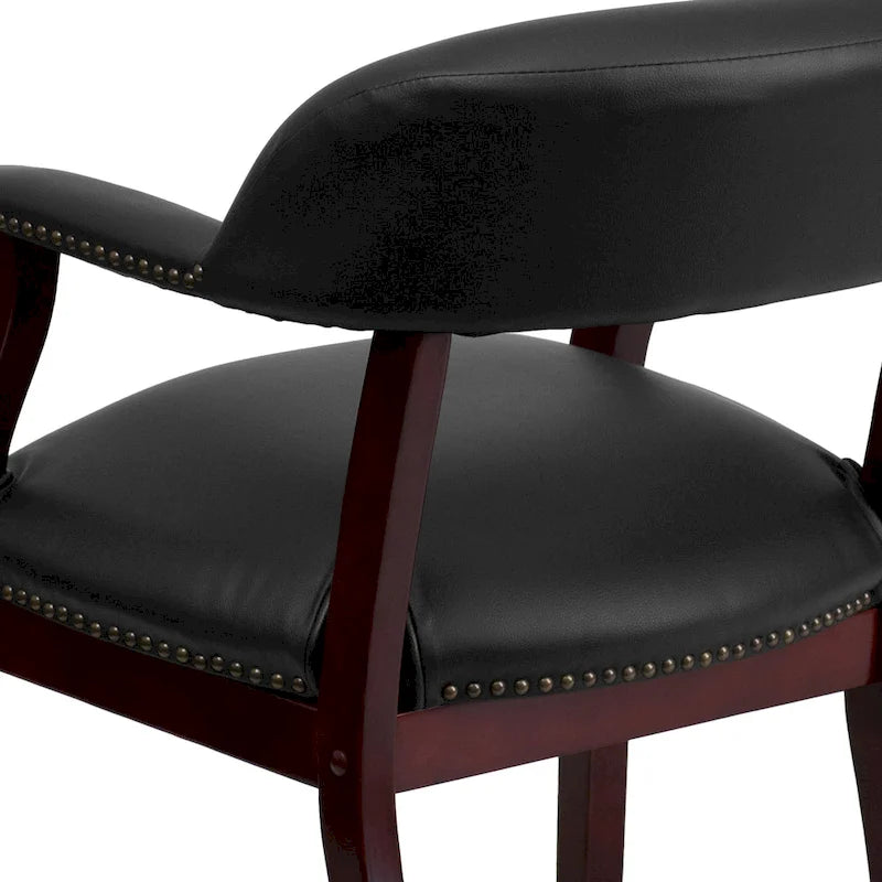 Chaise de conférence avec bande cloutée décorative