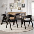Chaises de salle à manger transitionnelles en V (lot de 4)