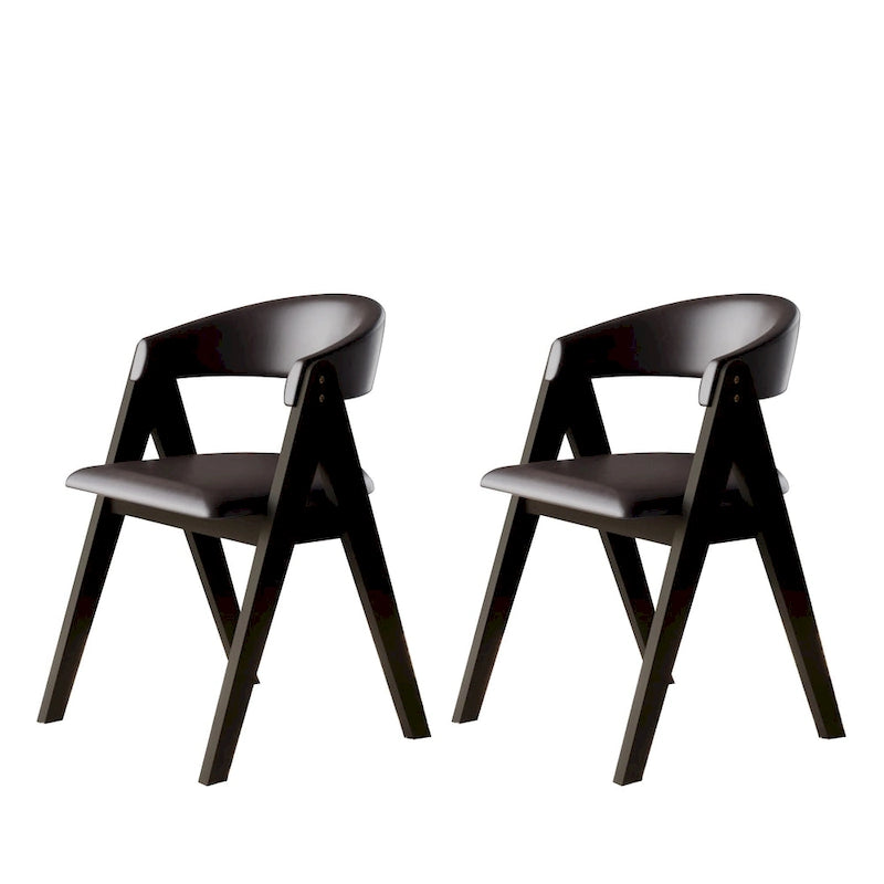 Chaises de salle à manger transitionnelles en V (lot de 4)
