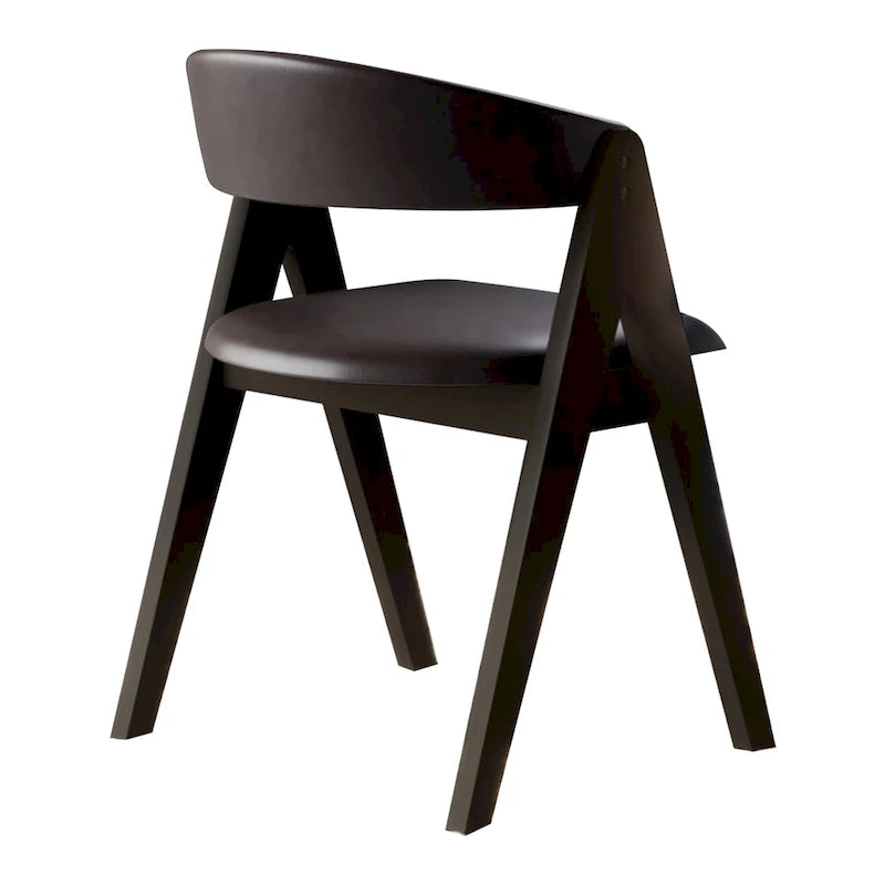 Chaises de salle à manger transitionnelles en V (lot de 4)