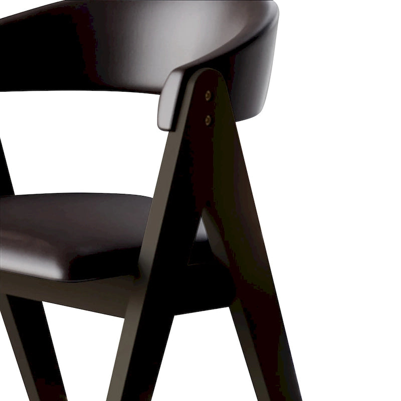 Chaises de salle à manger transitionnelles en V (lot de 4)