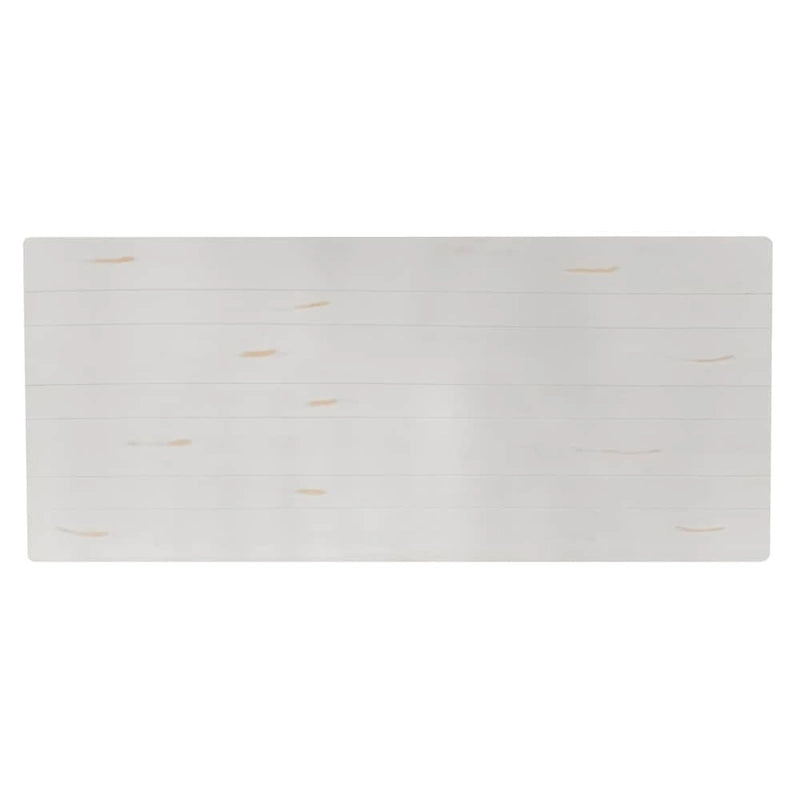 Table à manger pliante rectangulaire en pin massif antique et rustique de 2,1 m x 1,2 m