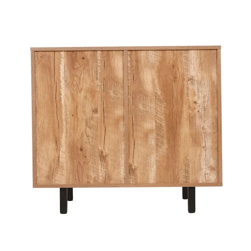 Meuble d'appoint et meuble bar avec rangements ouverts et fermés