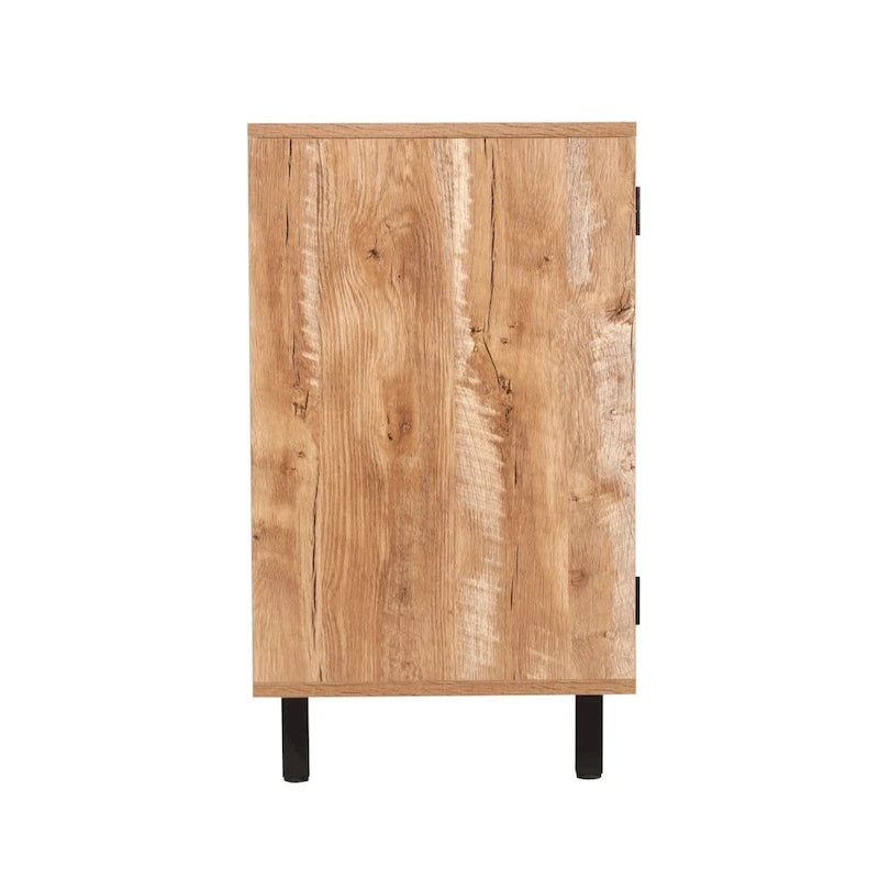 Meuble d'appoint et meuble bar avec rangements ouverts et fermés
