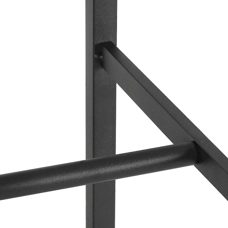 Porte-Manteau Robuste à 4 Niveaux avec 3 Tiges de Suspension et 6 Étagères