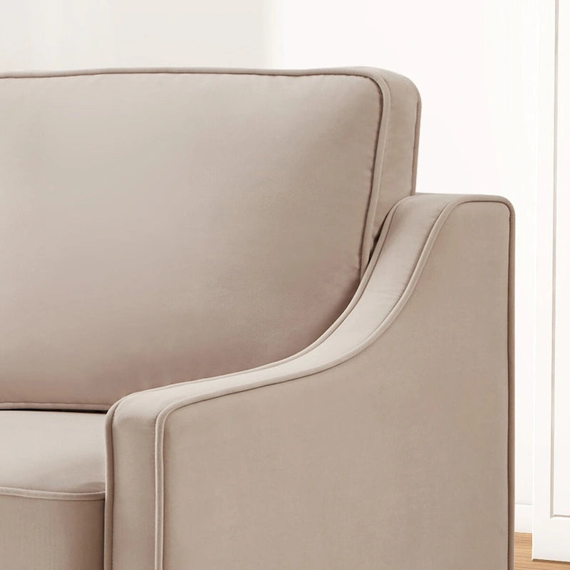 Causeuse 2 places en velours moderne pour salon