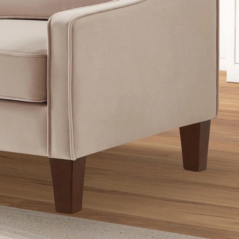 Causeuse 2 places en velours moderne pour salon
