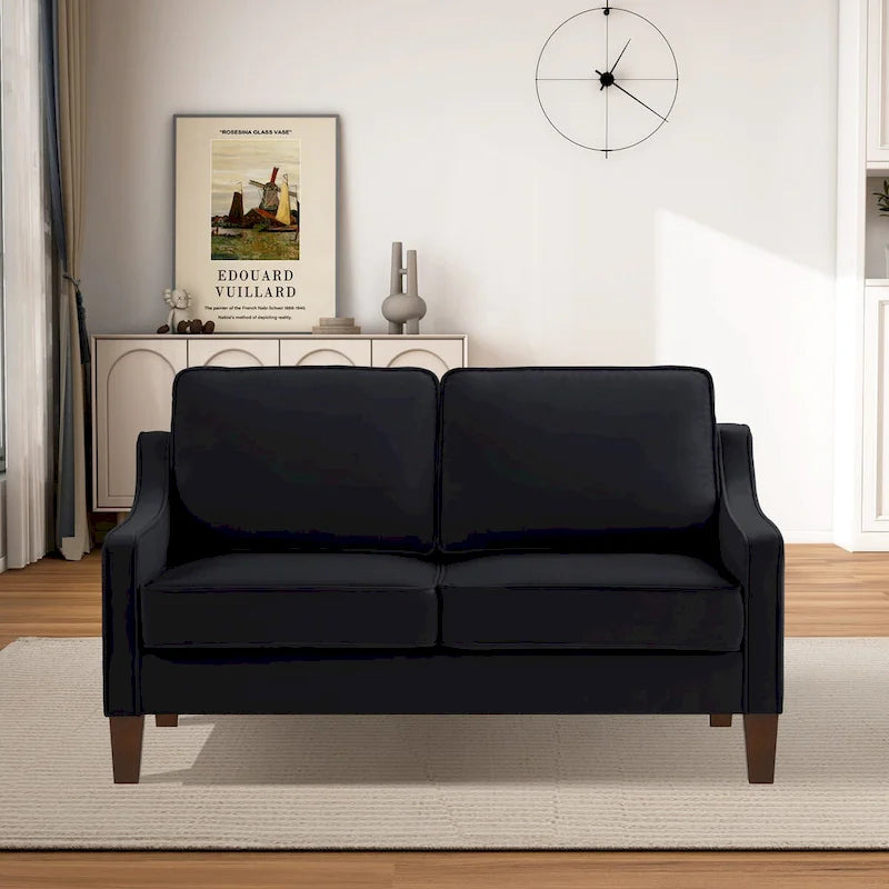 Causeuse 2 places en velours moderne pour salon